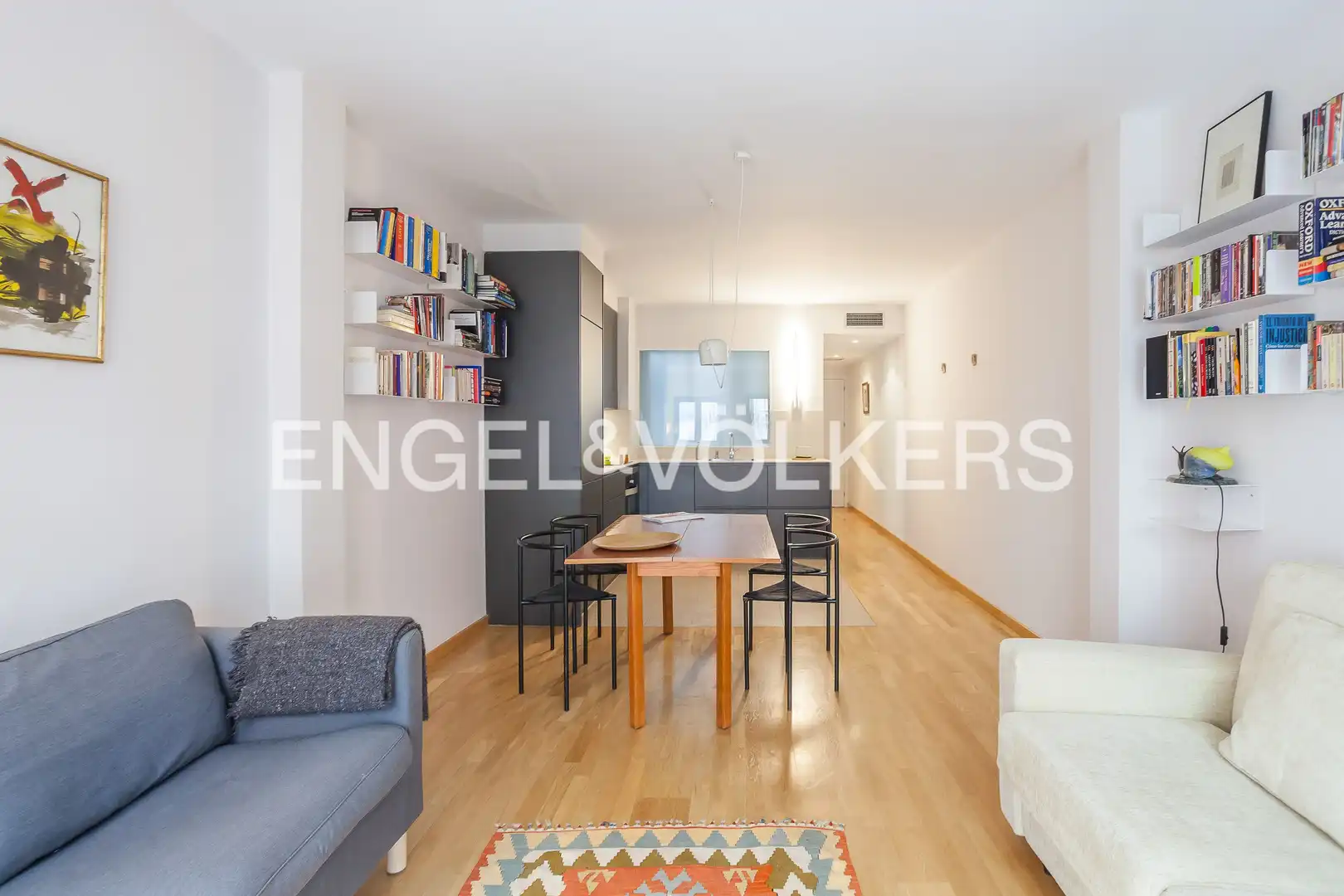 Wohnzimmer von Wohnung zur Miete in Madrid mit Klimaanlage, Heizung und Möbliert