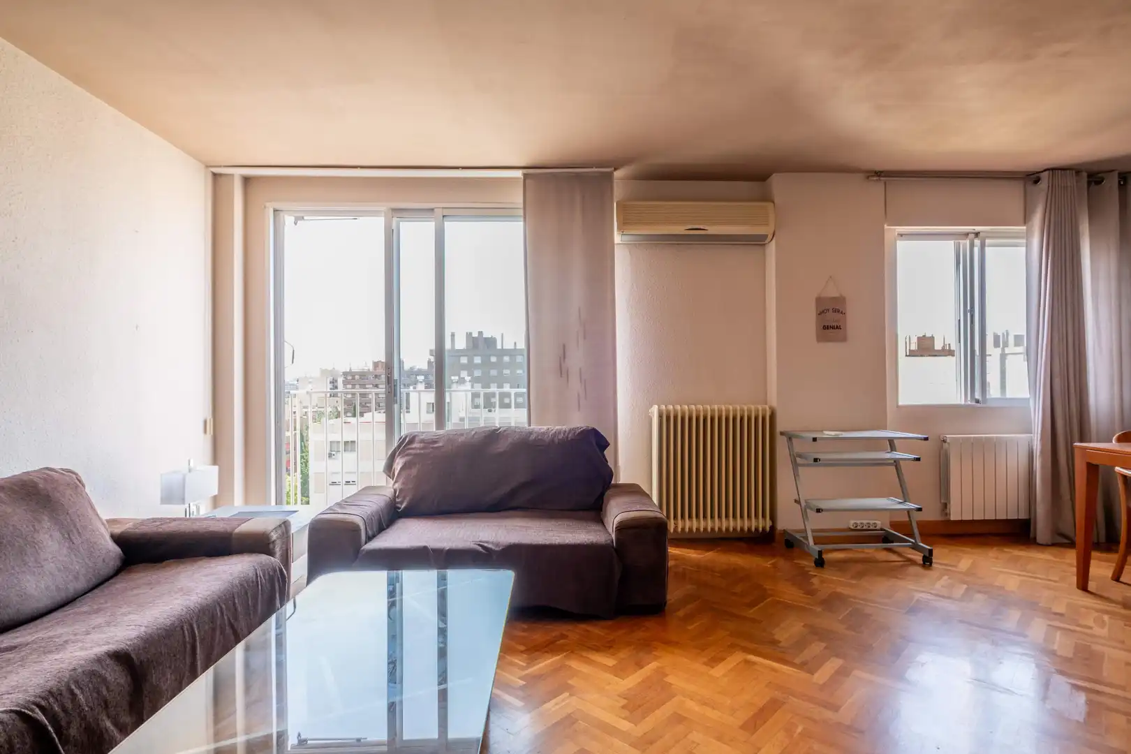 Sala de estar de Piso en venta en Zaragoza con Calefacción, Parquet y Terraza