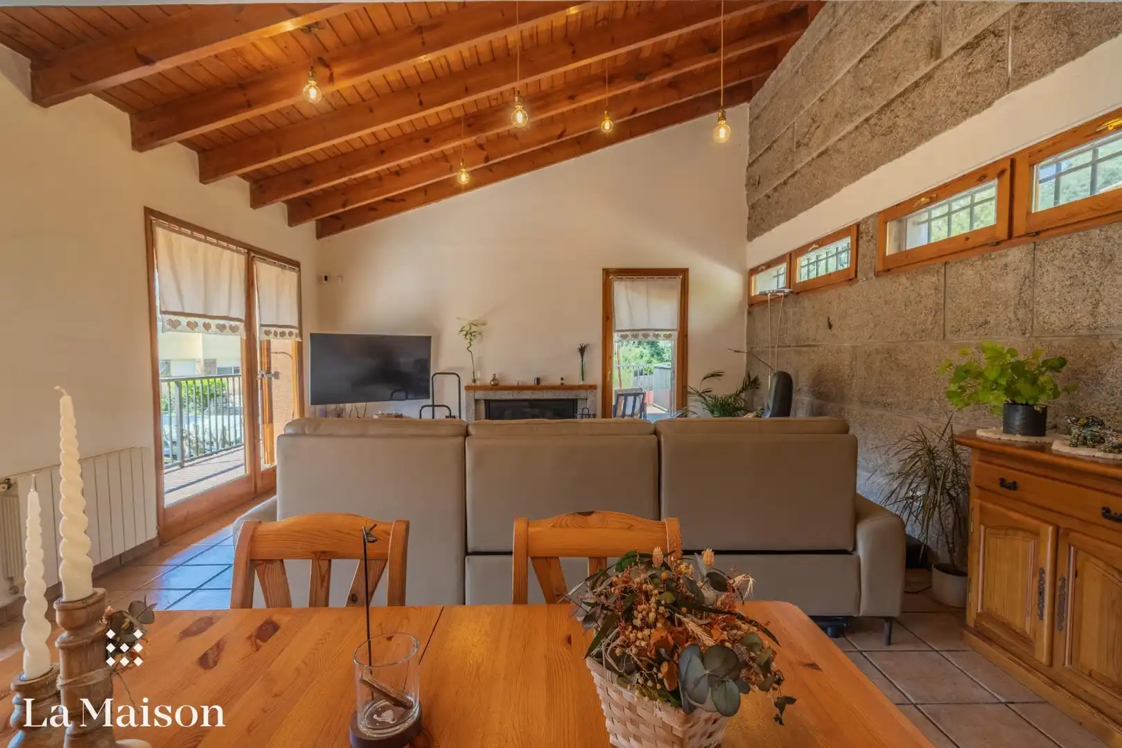 Living room of Houses for sale in Dosrius  with Heating, Private garden and Terrace