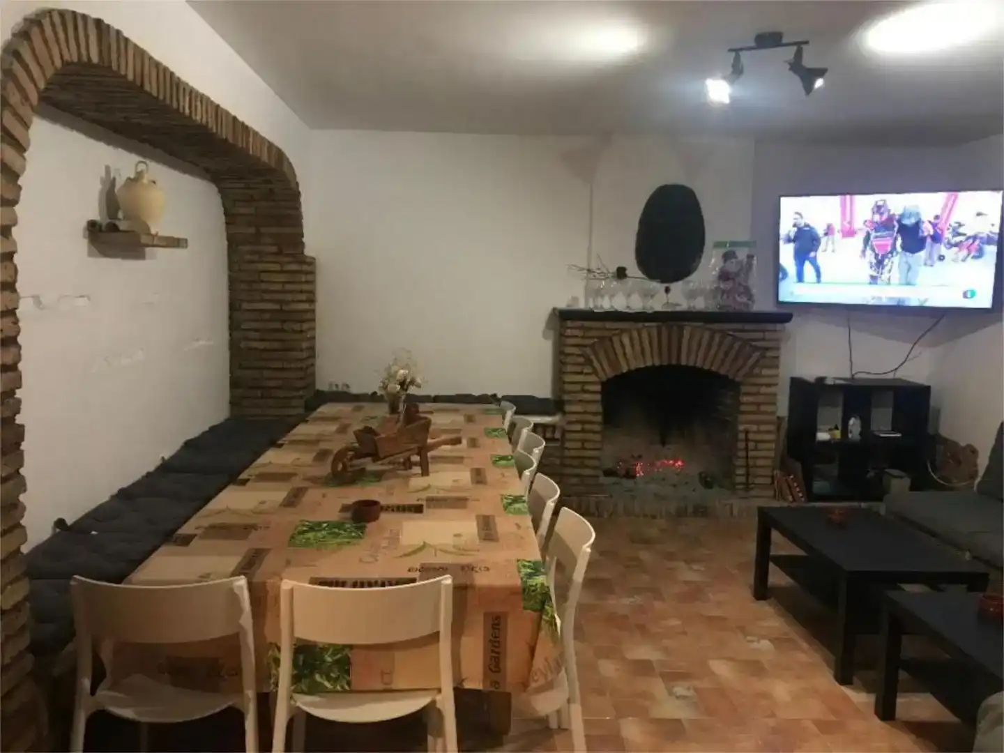 Menjador de Finca rústica en venda en Gilena amb Aire condicionat i Piscina