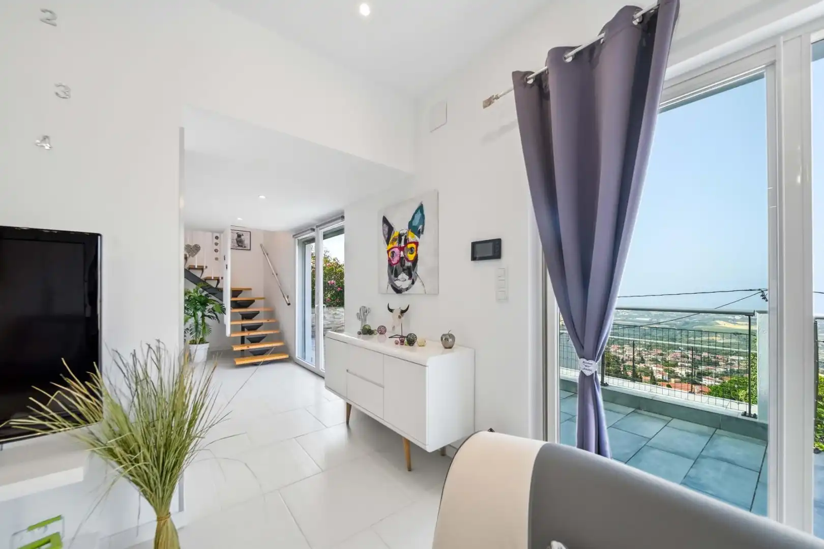 Living room of Houses for sale in Roses  with Terrace and Swimming Pool