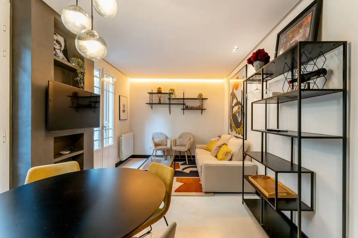 Wohnzimmer von Wohnung zum Verkauf in Madrid mit Klimaanlage, Heizung und Möbliert