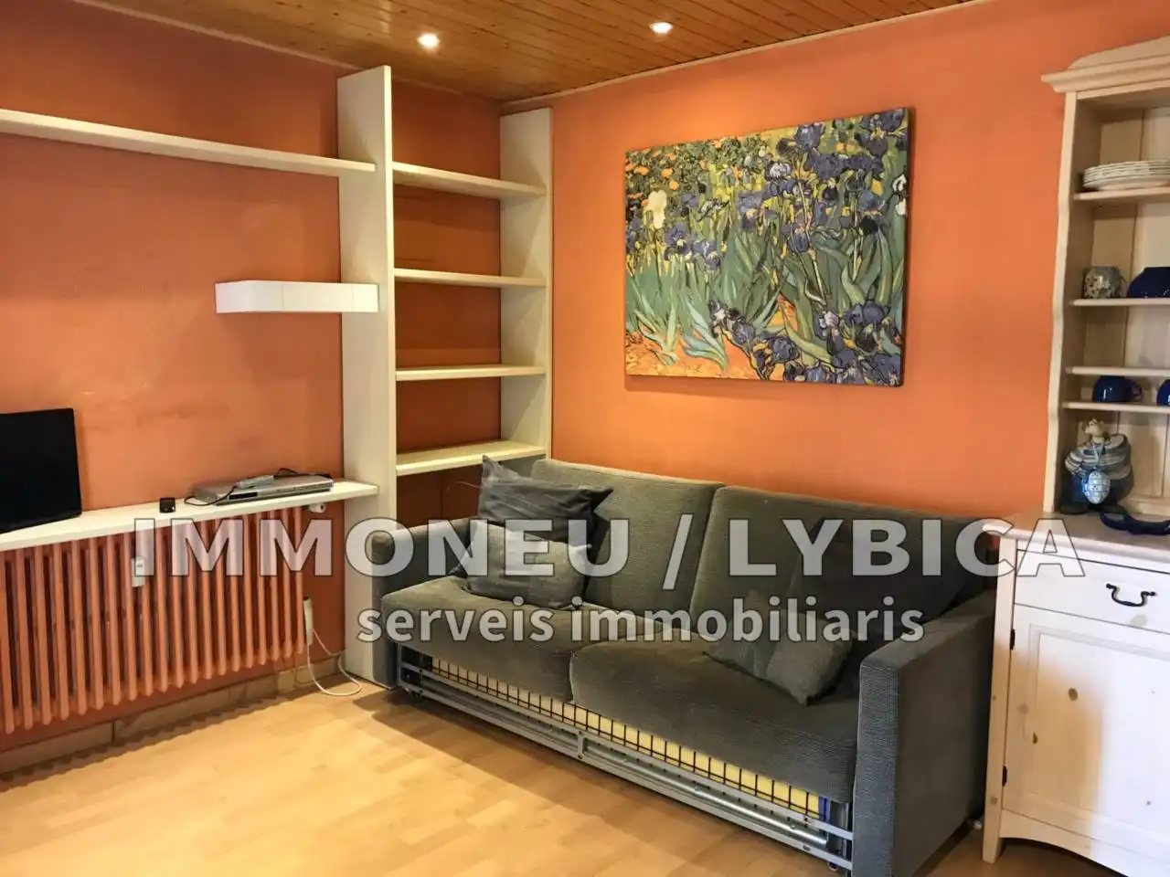 Sala de estar de Apartamento en venta en Alp con Calefacción y Terraza