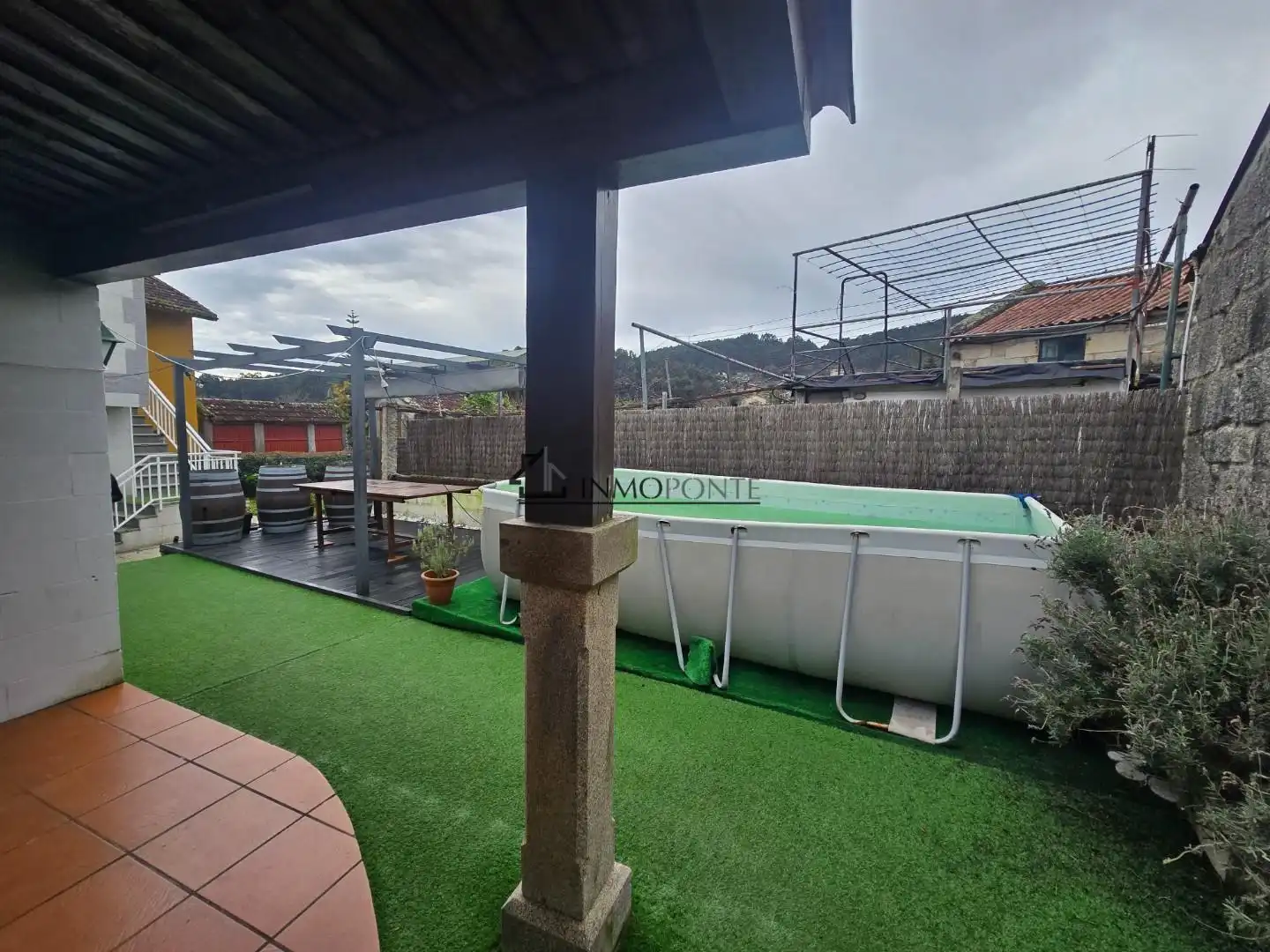 Terraza de Casa o chalet en venta en Poio con Jardín privado