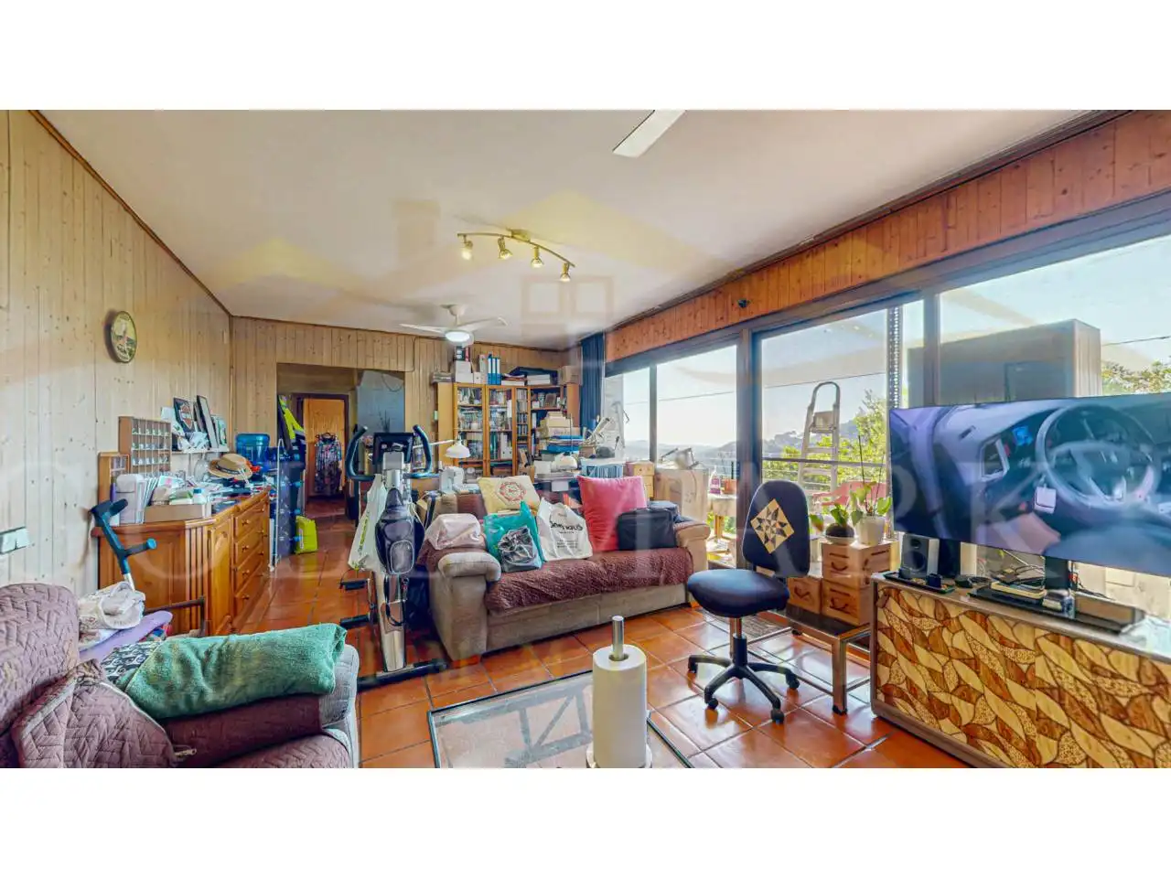 Living room of Houses for sale in Corbera de Llobregat  with Private garden, Terrace and Swimming Pool