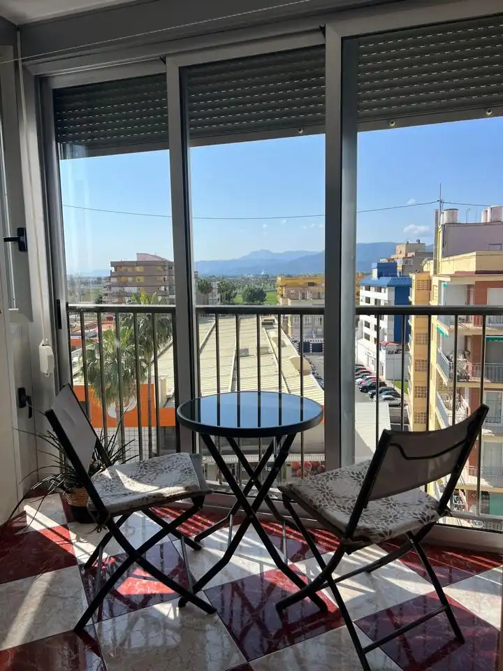 Balcony of Flat for rent in Cullera  with Air Conditioner