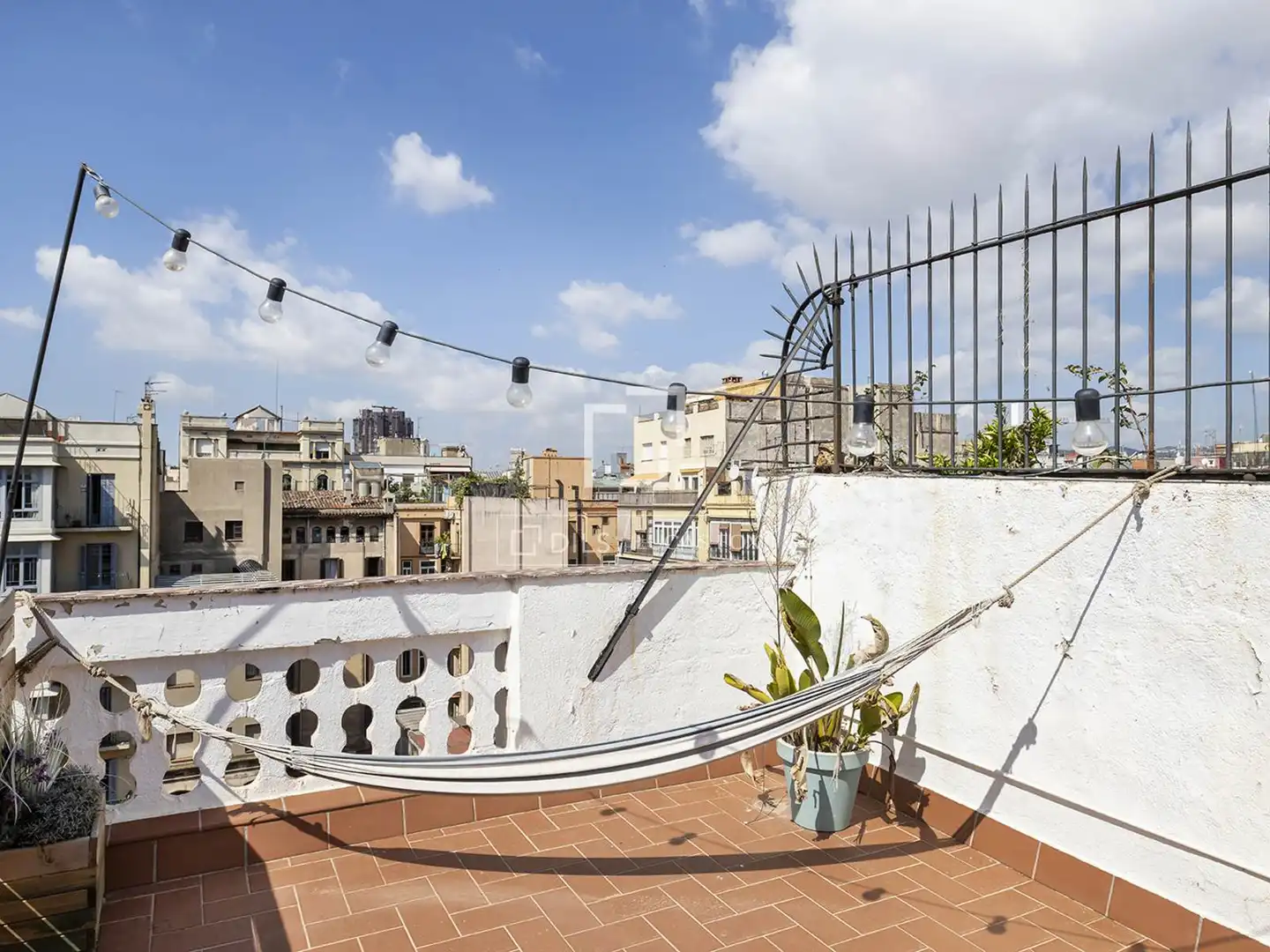 Terrasse von Dachboden zum Verkauf in Barcelona mit Klimaanlage, Heizung und Parkett