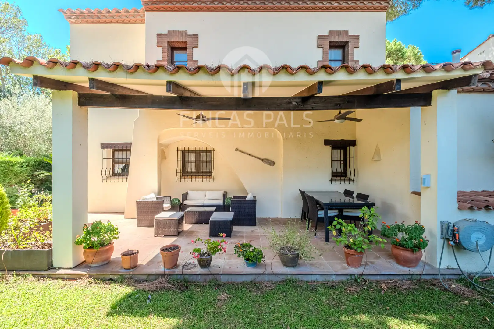 Terrassa de Casa adosada en venda en Pals amb Aire condicionat, Calefacció i Jardí privat