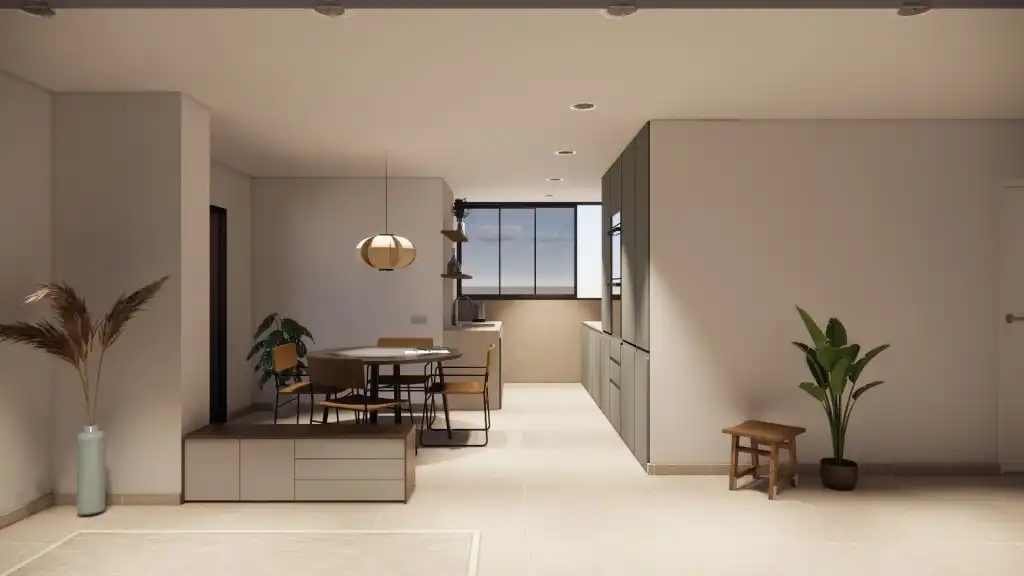 Cocina de Apartamento en venta en Calvià con Aire acondicionado, Terraza y Trastero