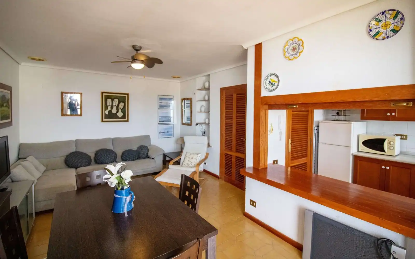 Living room of Flat for sale in Alcalà de Xivert  with Air Conditioner and Terrace