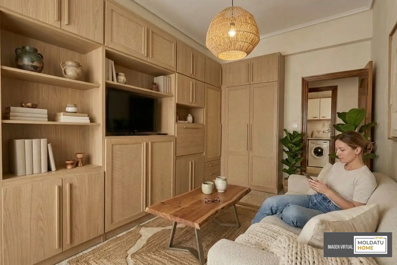 Living room of Flat for sale in Bilbao   with Heating and Terrace