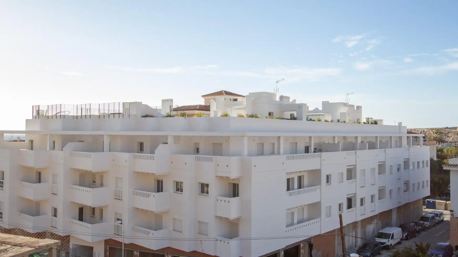 Exterior view of Flat for sale in Gualchos  with Air Conditioner, Terrace and Furnished