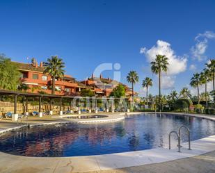 Exterior view of Planta baja for sale in Estepona  with Air Conditioner, Private garden and Terrace