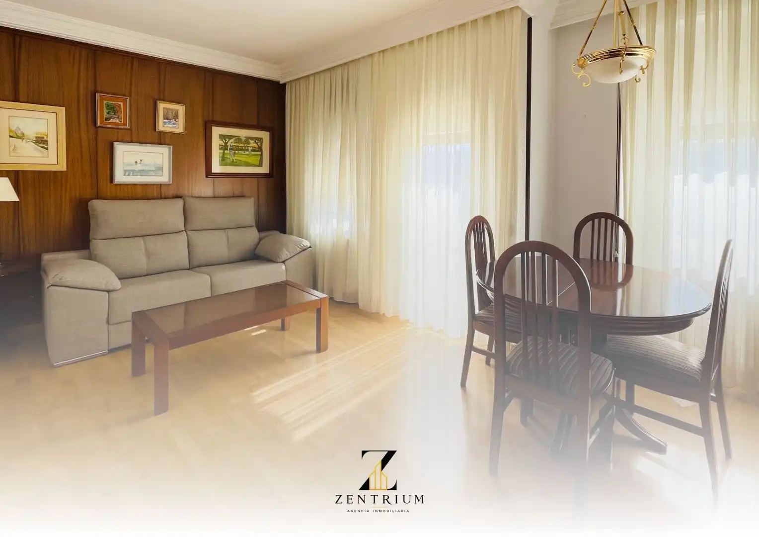 Living room of Flat for sale in Zaragoza  with Air Conditioner, Heating and Parquet flooring