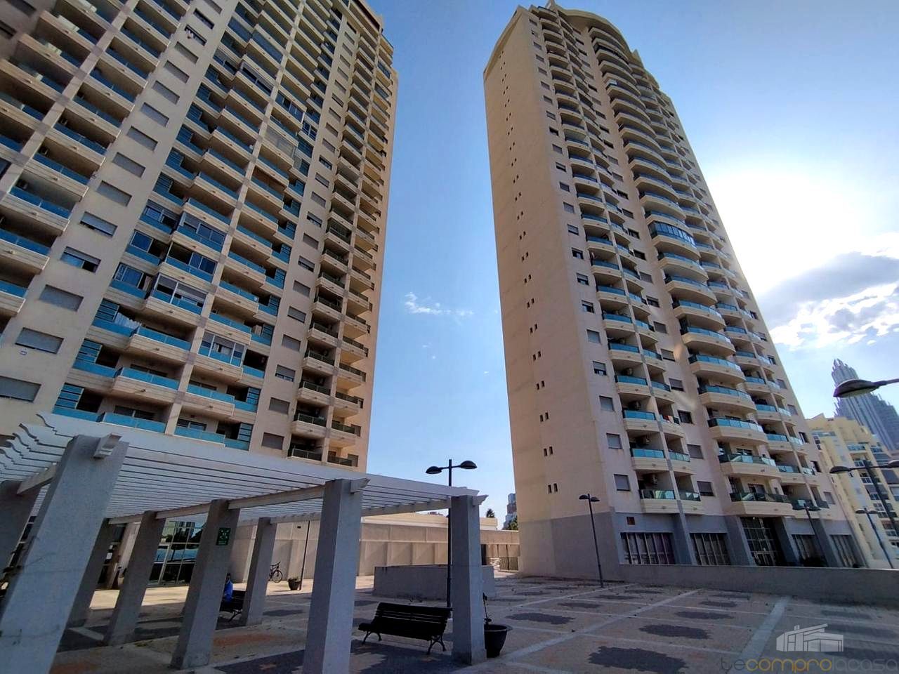 Exterior view of Flat for sale in Villajoyosa / La Vila Joiosa  with Air Conditioner, Terrace and Community pool