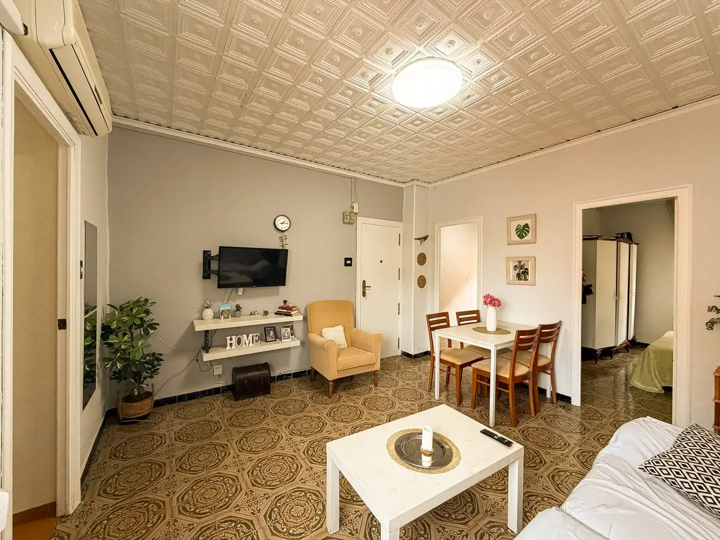 Living room of Flat for sale in Sagunto / Sagunt  with Air Conditioner, Heating and Furnished