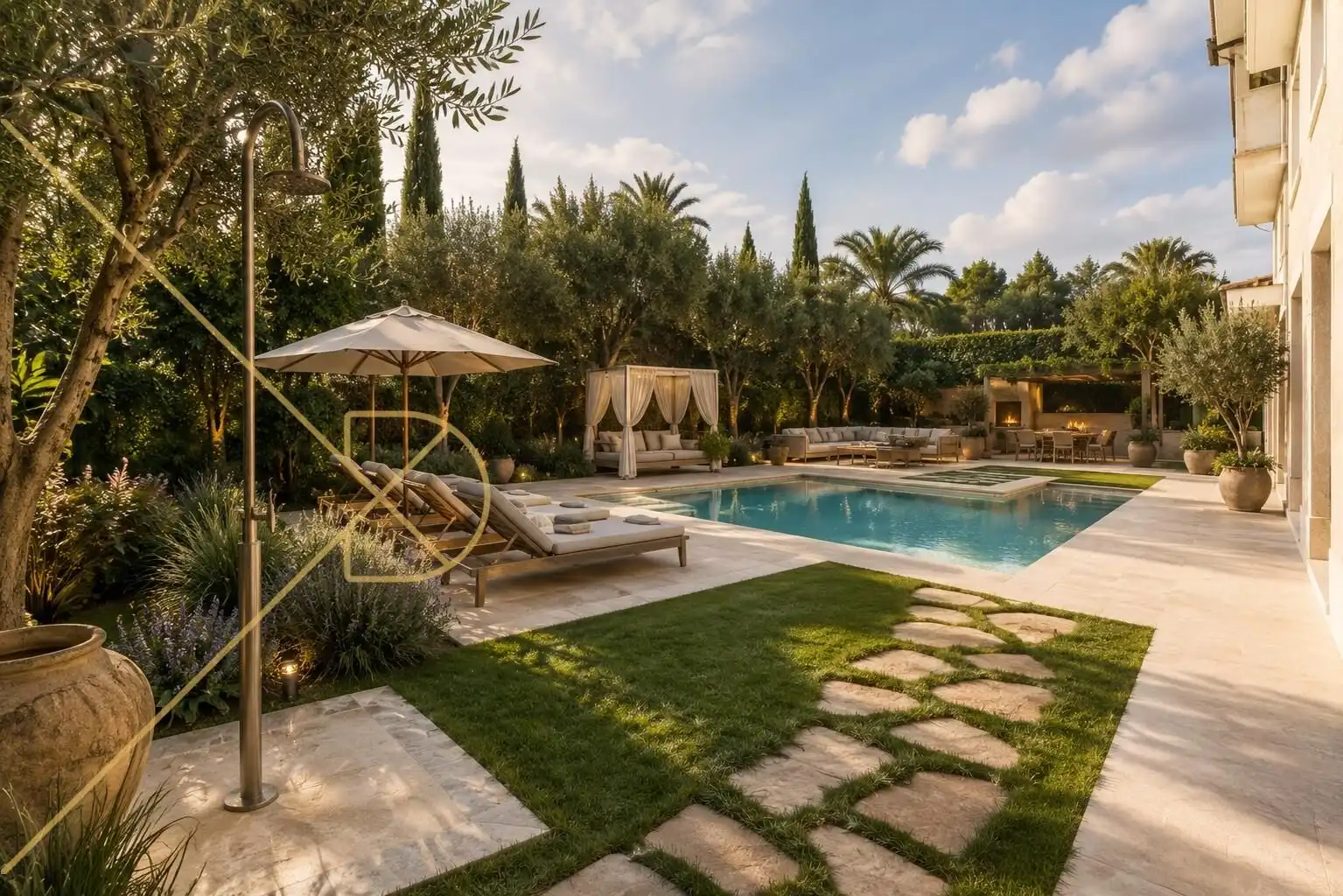 Garden of Houses for sale in Sant Just Desvern  with Air Conditioner, Heating and Private garden