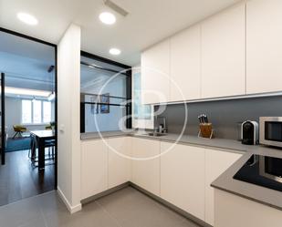 Kitchen of Flat to rent in  Madrid Capital  with Air Conditioner, Heating and Terrace