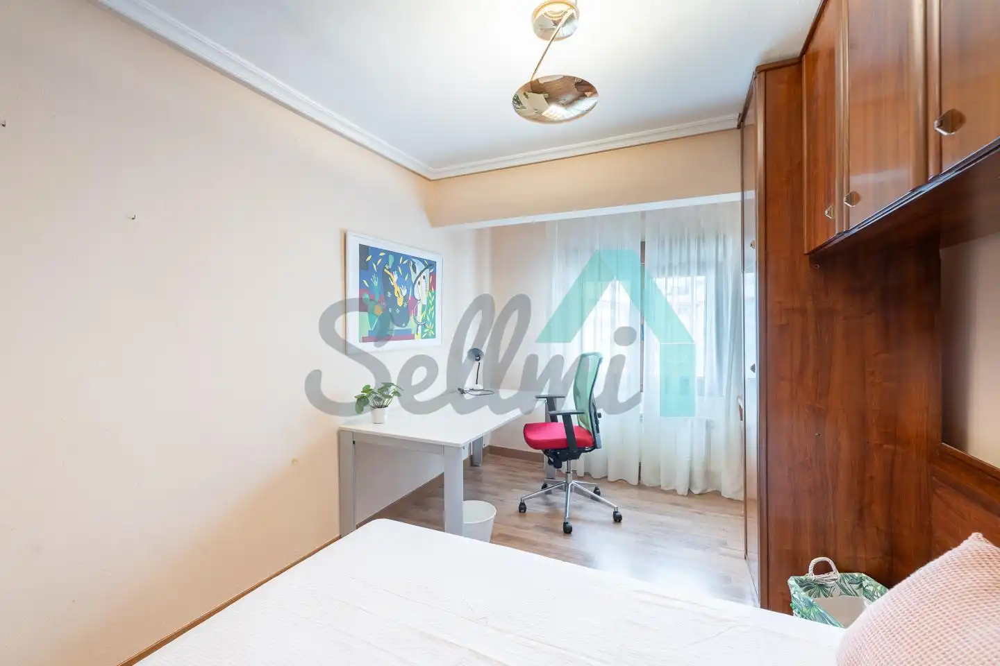 Bedroom of Flat for rent in Avilés  with Heating, Furnished and Internet