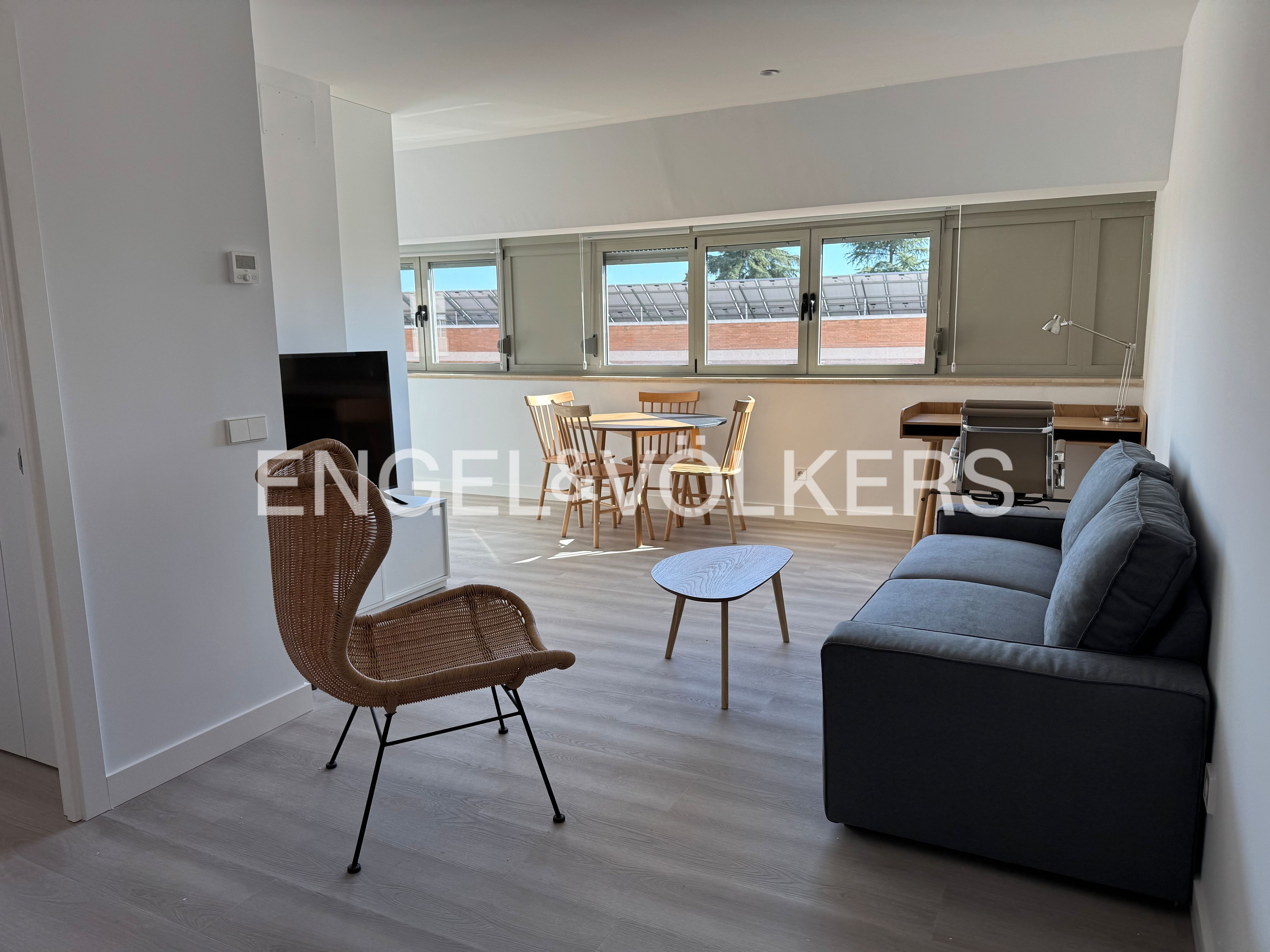 Living room of Flat for rent in  Madrid Capital  with Air Conditioner, Heating and Furnished