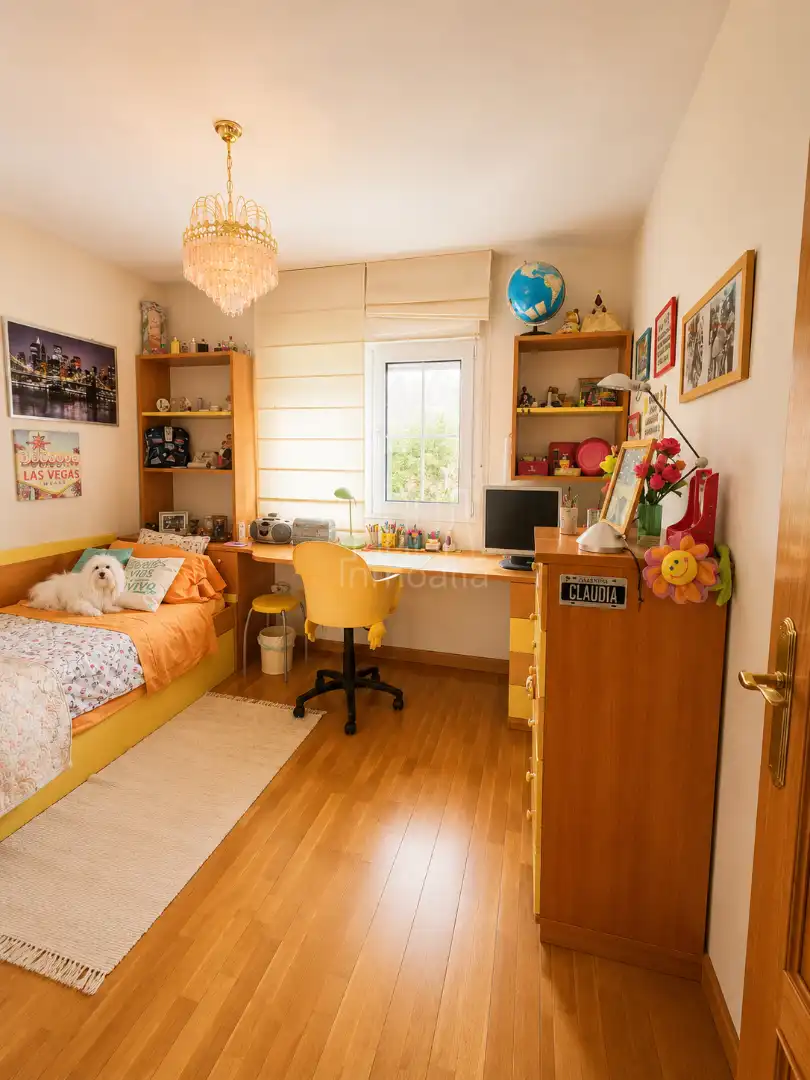 Dormitori de Casa adosada en venda en Collado Villalba amb Aire condicionat, Calefacció i Jardí privat