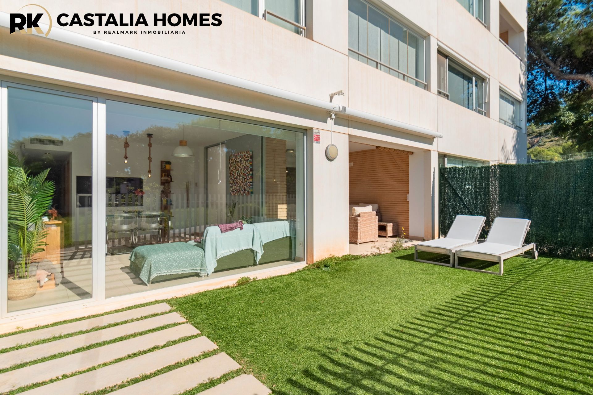 Terraza de Apartamento en venta en Oropesa del Mar / Orpesa con Aire acondicionado, Jardín privado y Terraza