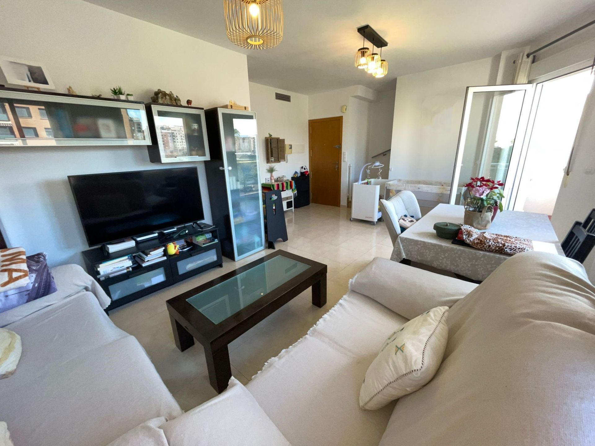 Sala d'estar de Àtic en venda en  Murcia Capital amb Aire condicionat, Calefacció i Terrassa