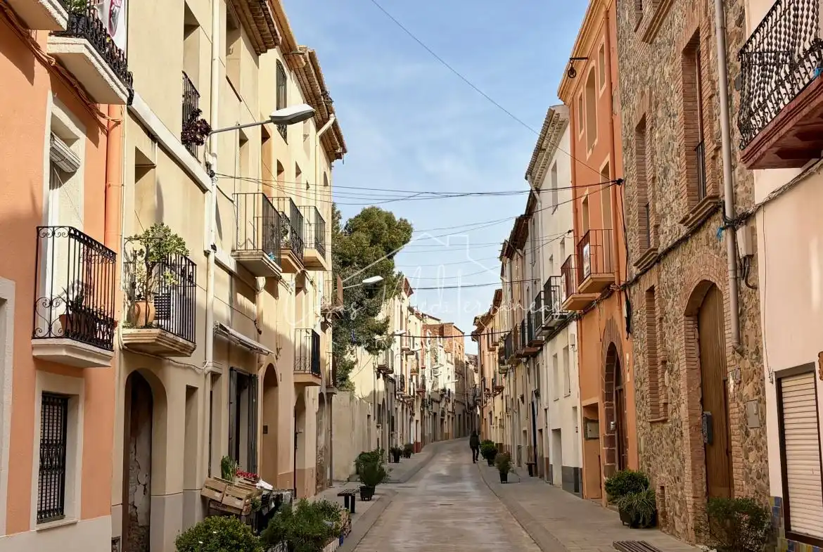 Vista exterior de Casa adosada en venta en Montbrió del Camp con Terraza y Amueblado