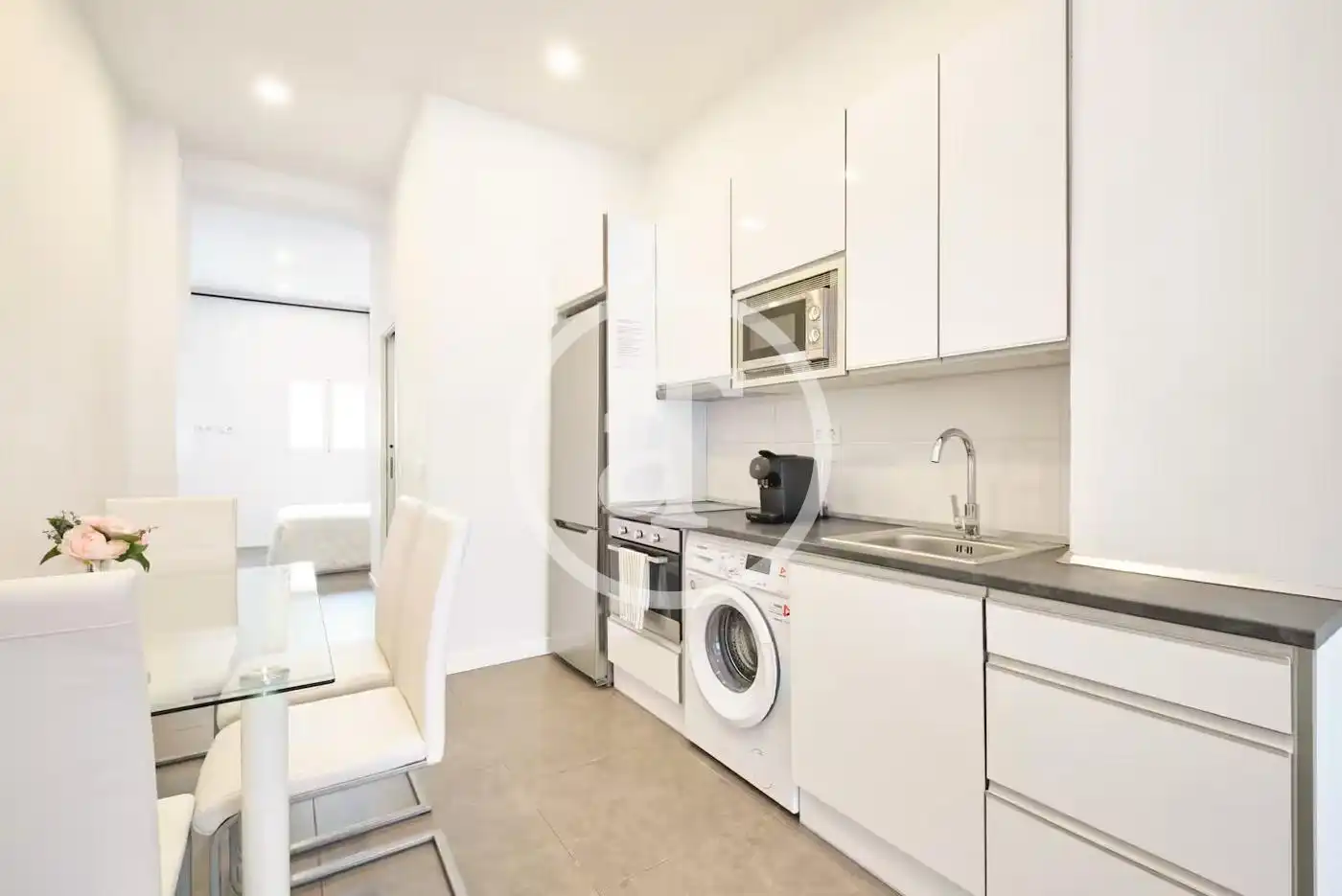 Küche von Wohnung zur Miete in Madrid mit Klimaanlage, Heizung und Möbliert