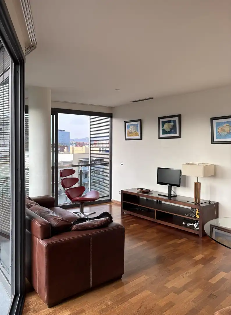 Wohnzimmer von Wohnung zum Verkauf in Barcelona mit Balkon