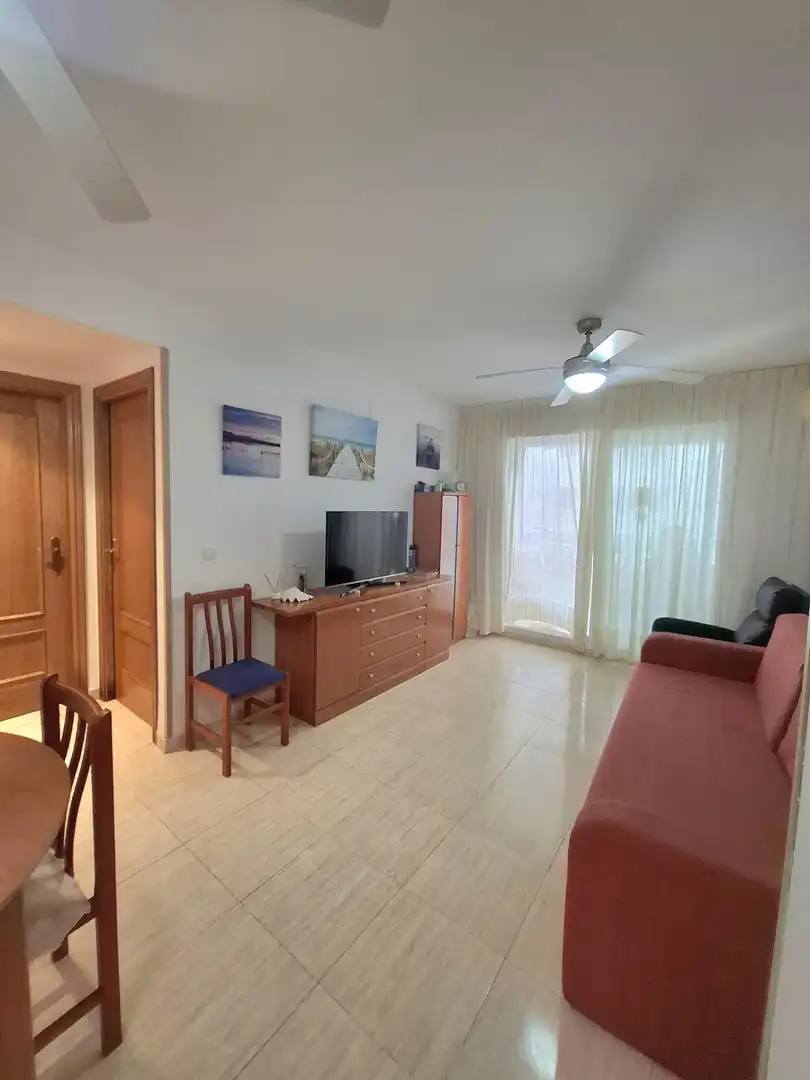 Living room of Flat for sale in Oropesa del Mar / Orpesa  with Air Conditioner, Balcony and Community pool