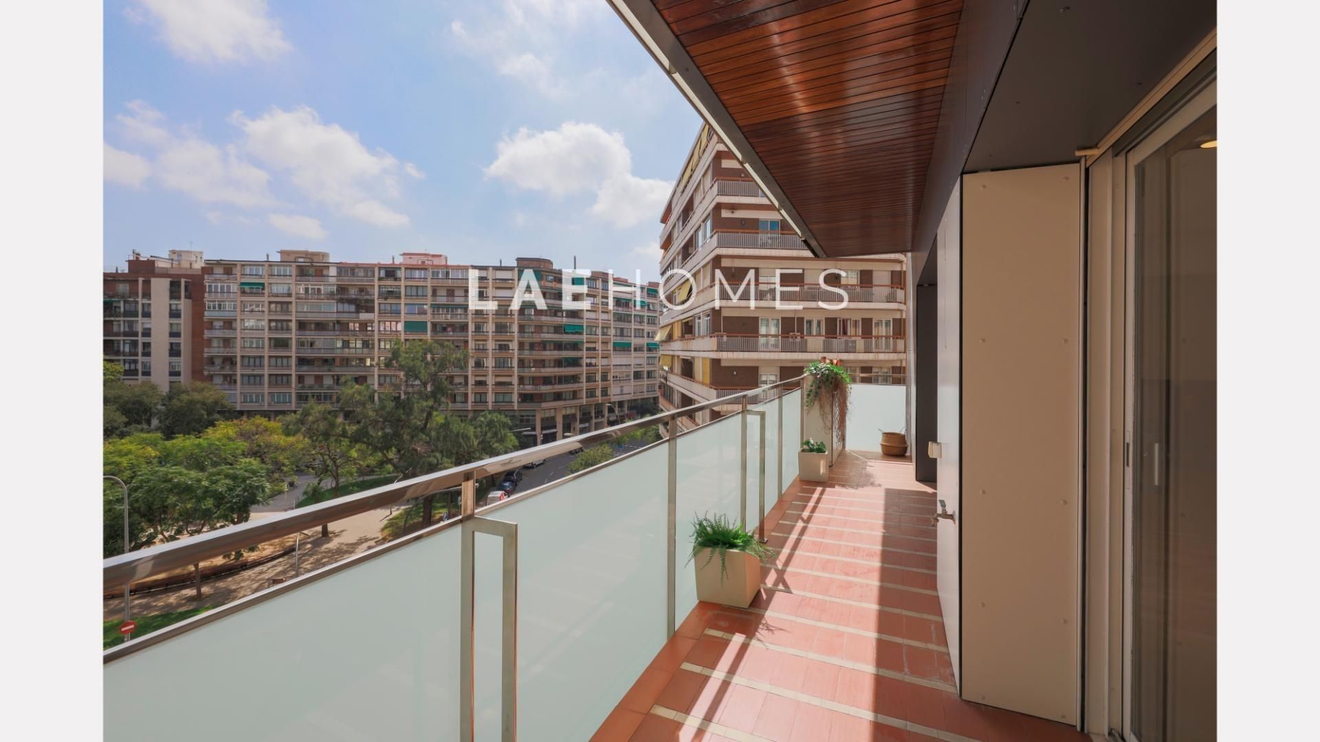 Terrace of Flat to rent in  Barcelona Capital  with Parquet flooring and Balcony