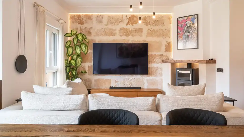 Sala de estar de Apartamento en venta en  Palma de Mallorca con Aire acondicionado, Calefacción y Amueblado