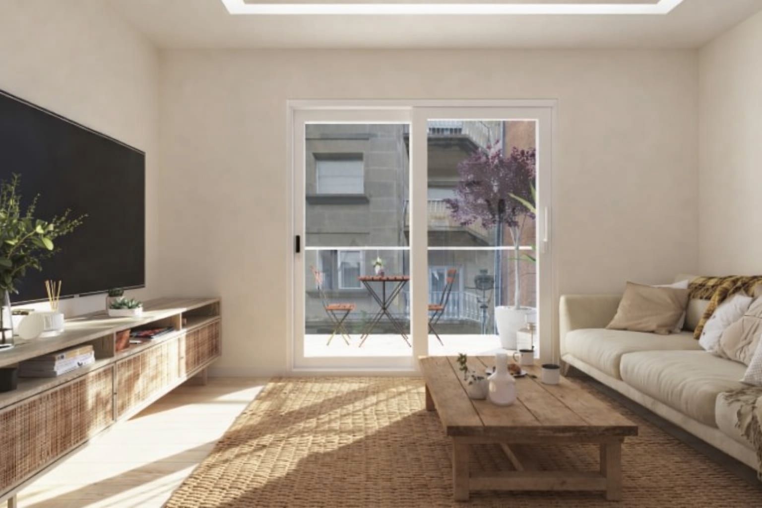 Living room of Flat for sale in Mollet del Vallès  with Air Conditioner, Heating and Balcony