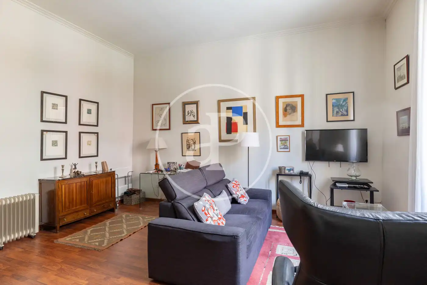 Sala de estar de Piso en venta en Barcelona con Calefacción y Terraza
