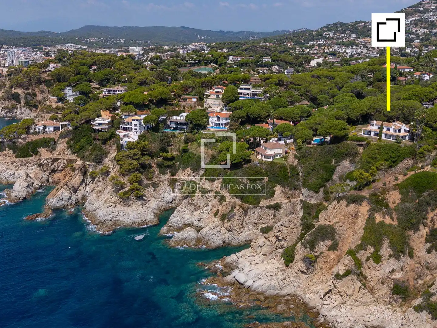 Außenansicht von Haus oder Chalet zum Verkauf in Lloret de Mar mit Klimaanlage, Heizung und Privatgarten