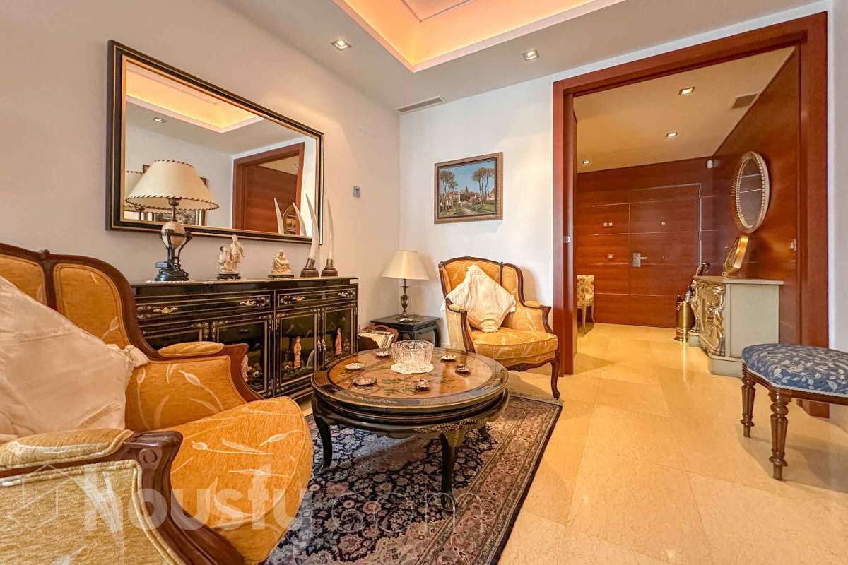 Sala de estar de Piso en venta en  Madrid Capital con Aire acondicionado, Jardín privado y Trastero