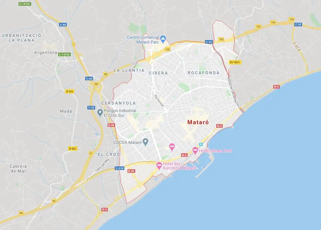 Außenansicht von Wohnung zur Miete in Mataró mit Klimaanlage, Heizung und Terrasse