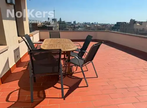 Terrasse von Büro zur Miete in Barcelona mit Klimaanlage und Heizung