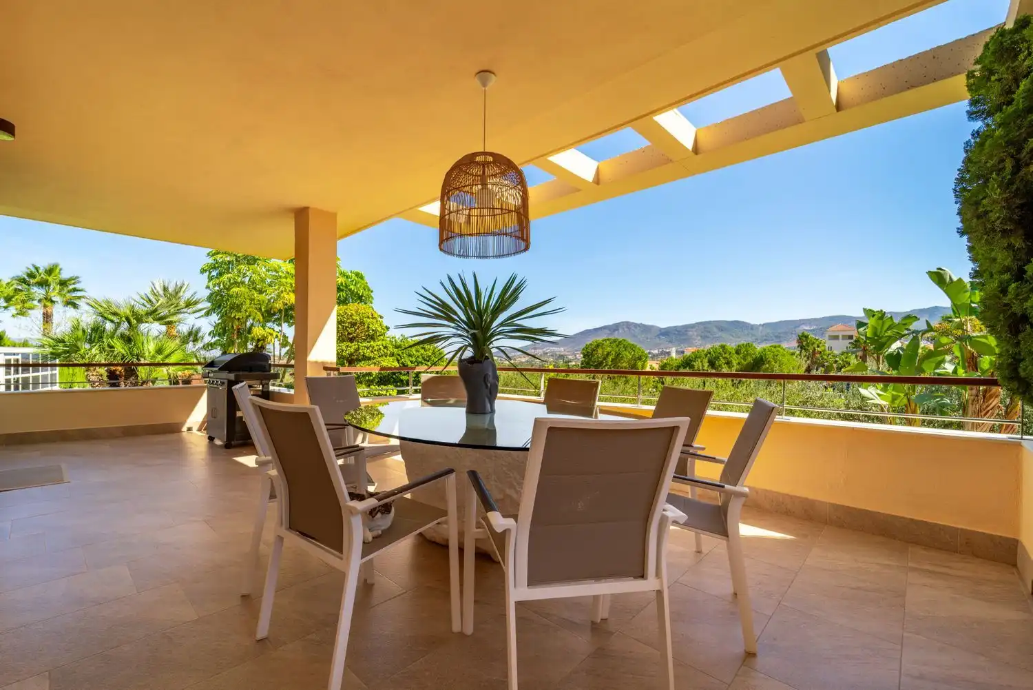 Terrasse von Haus oder Chalet zur Miete in Alhaurín de la Torre mit Klimaanlage, Privatgarten und Terrasse