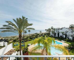 Garden of Attic to rent in Estepona  with Air Conditioner, Terrace and Swimming Pool