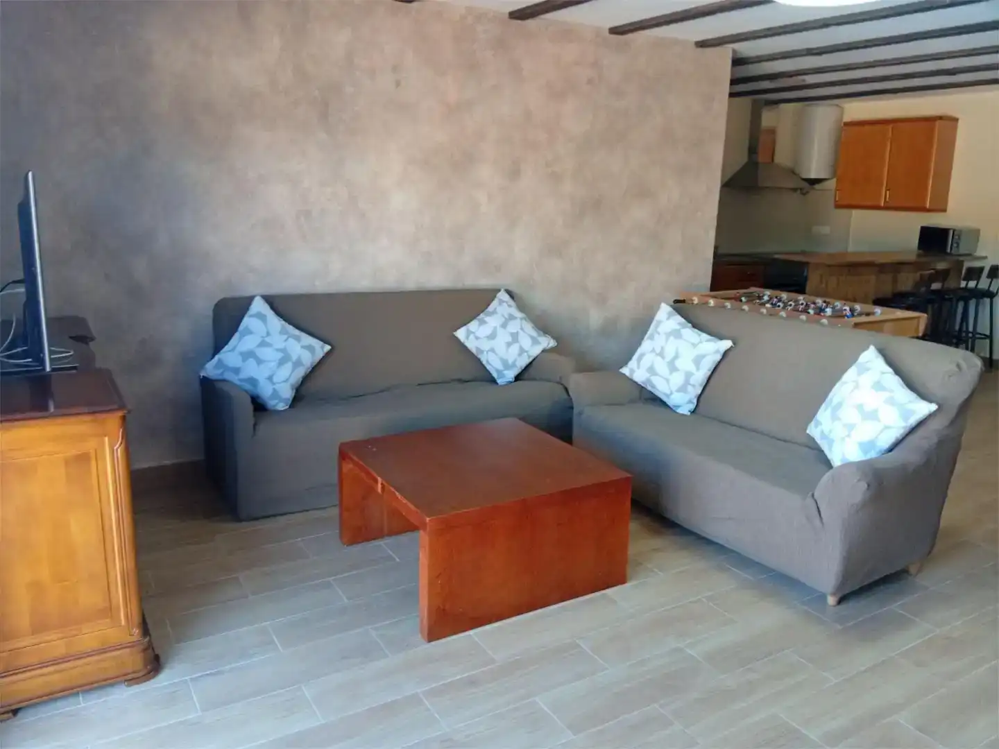Sala de estar de Casa o chalet de alquiler en San Clemente con Aire acondicionado, Jardín privado y Piscina