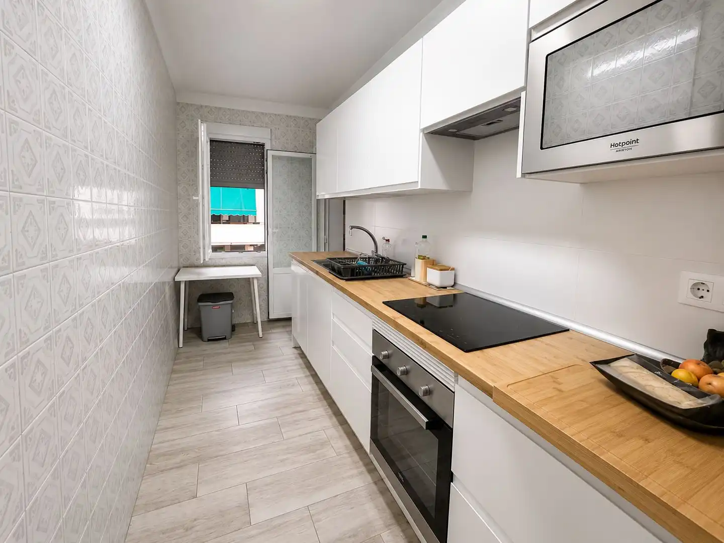 Cocina de Apartamento de alquiler en Jávea / Xàbia con Aire acondicionado, Terraza y Amueblado
