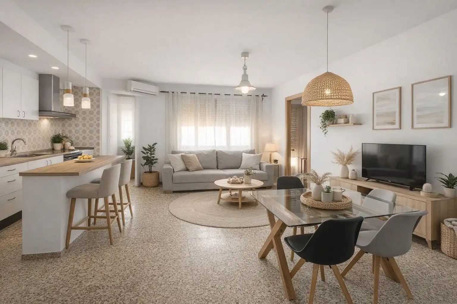 Sala d'estar de Apartament en venda en L'Ametlla de Mar  amb Aire condicionat, Calefacció i Traster