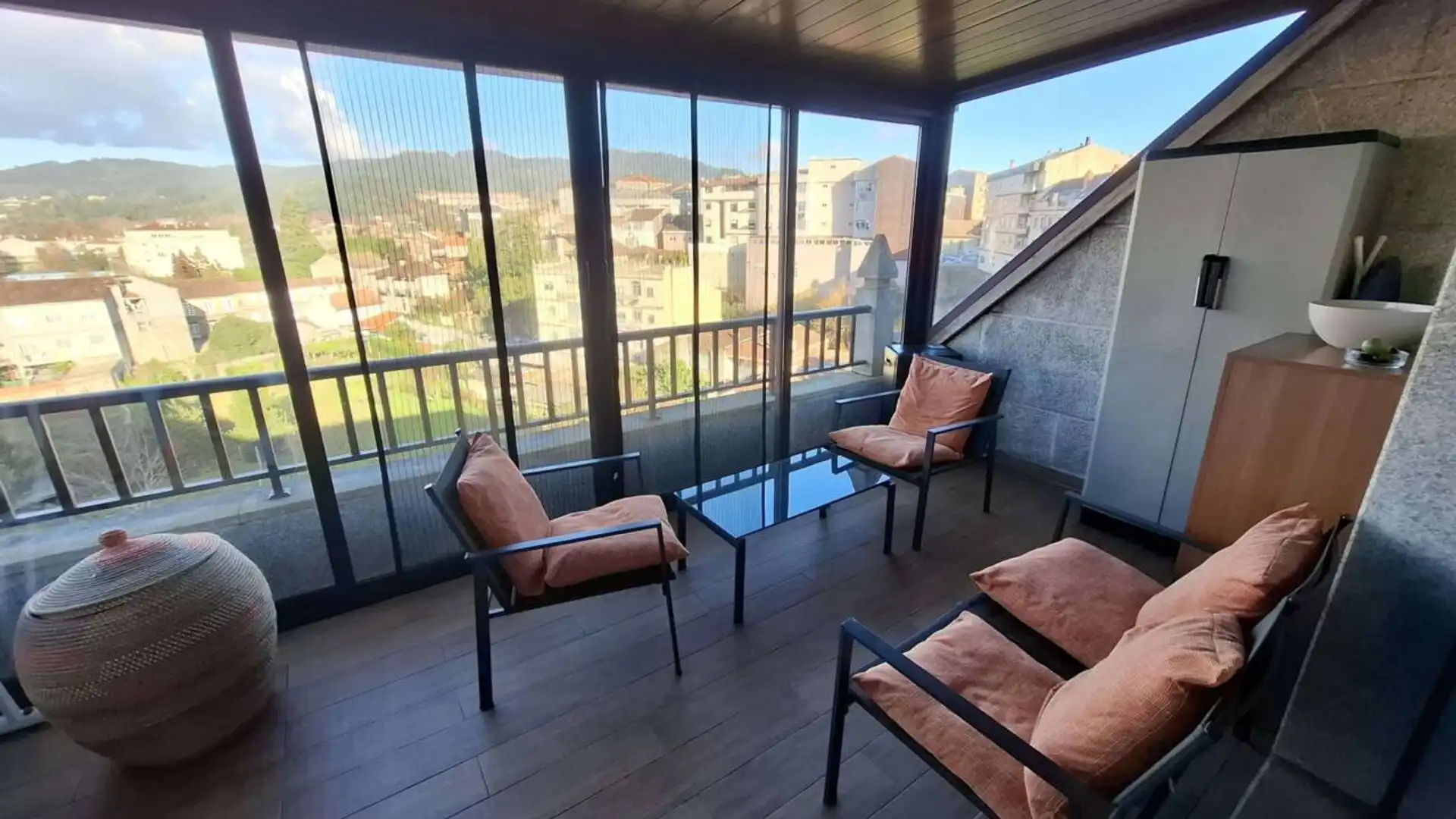 Terrace of Attic for sale in Ponteareas  with Heating, Parquet flooring and Terrace