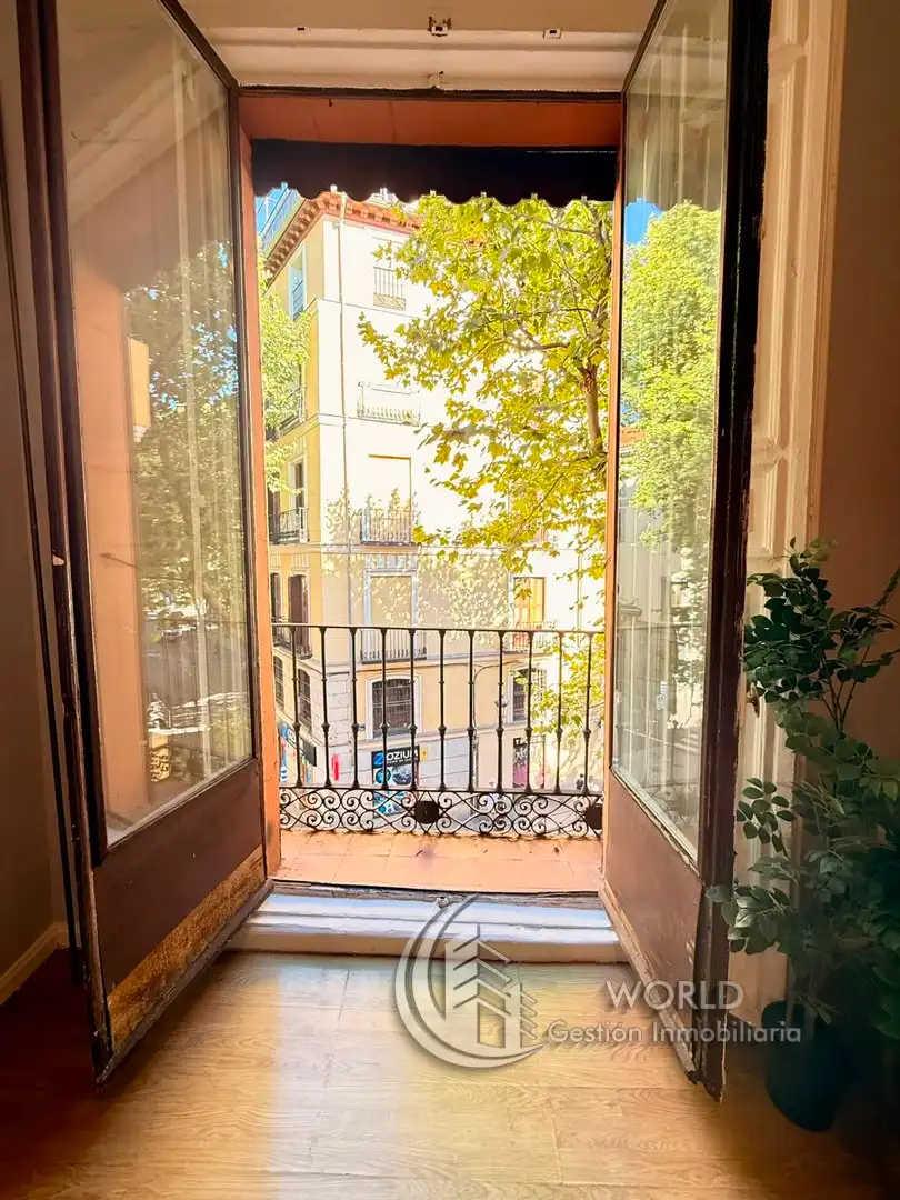 Balcony of Flat for rent in Madrid  with Heating, Furnished and Washing machine