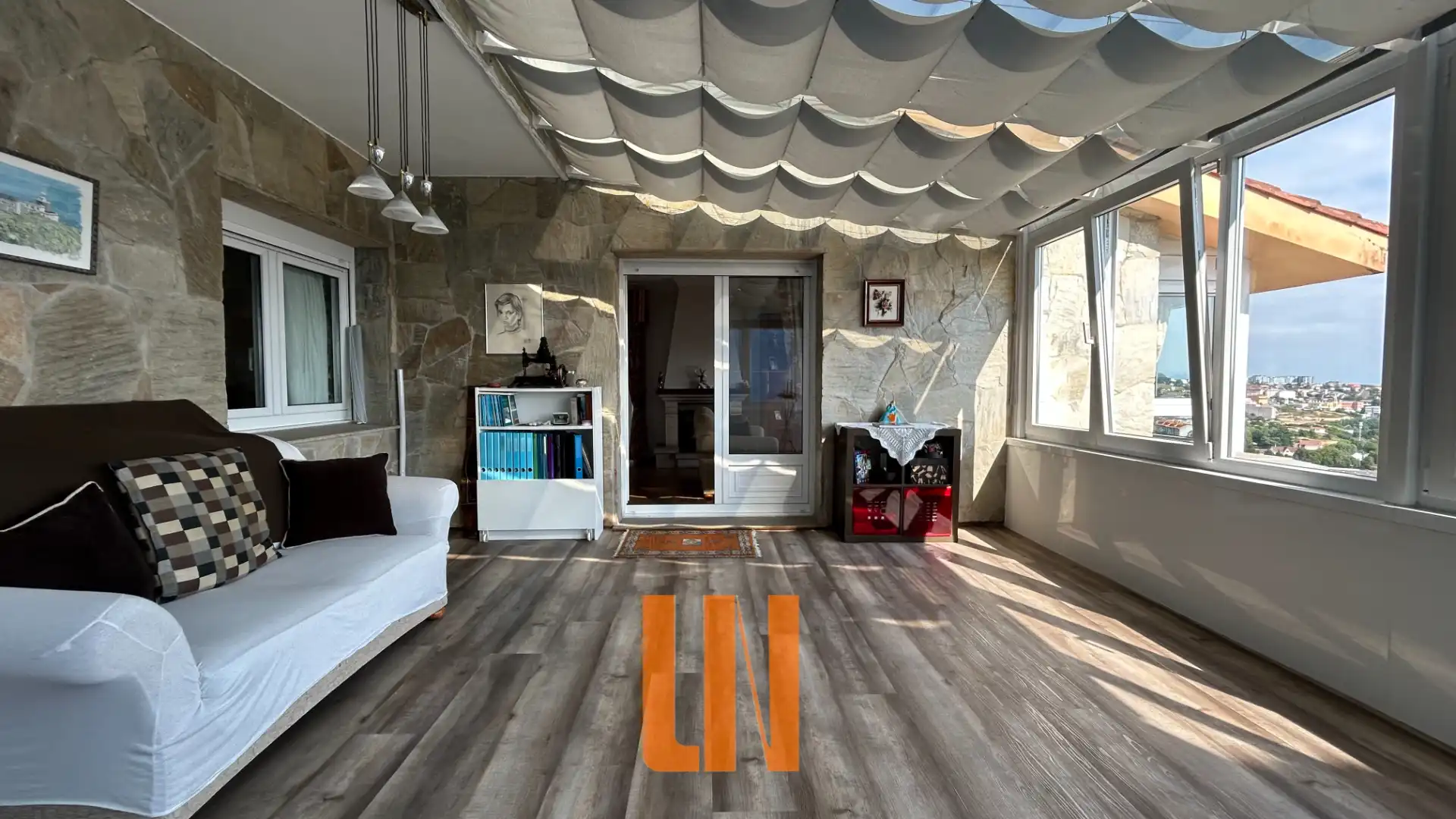 Living room of Houses for sale in Culleredo  with Heating, Private garden and Parquet flooring