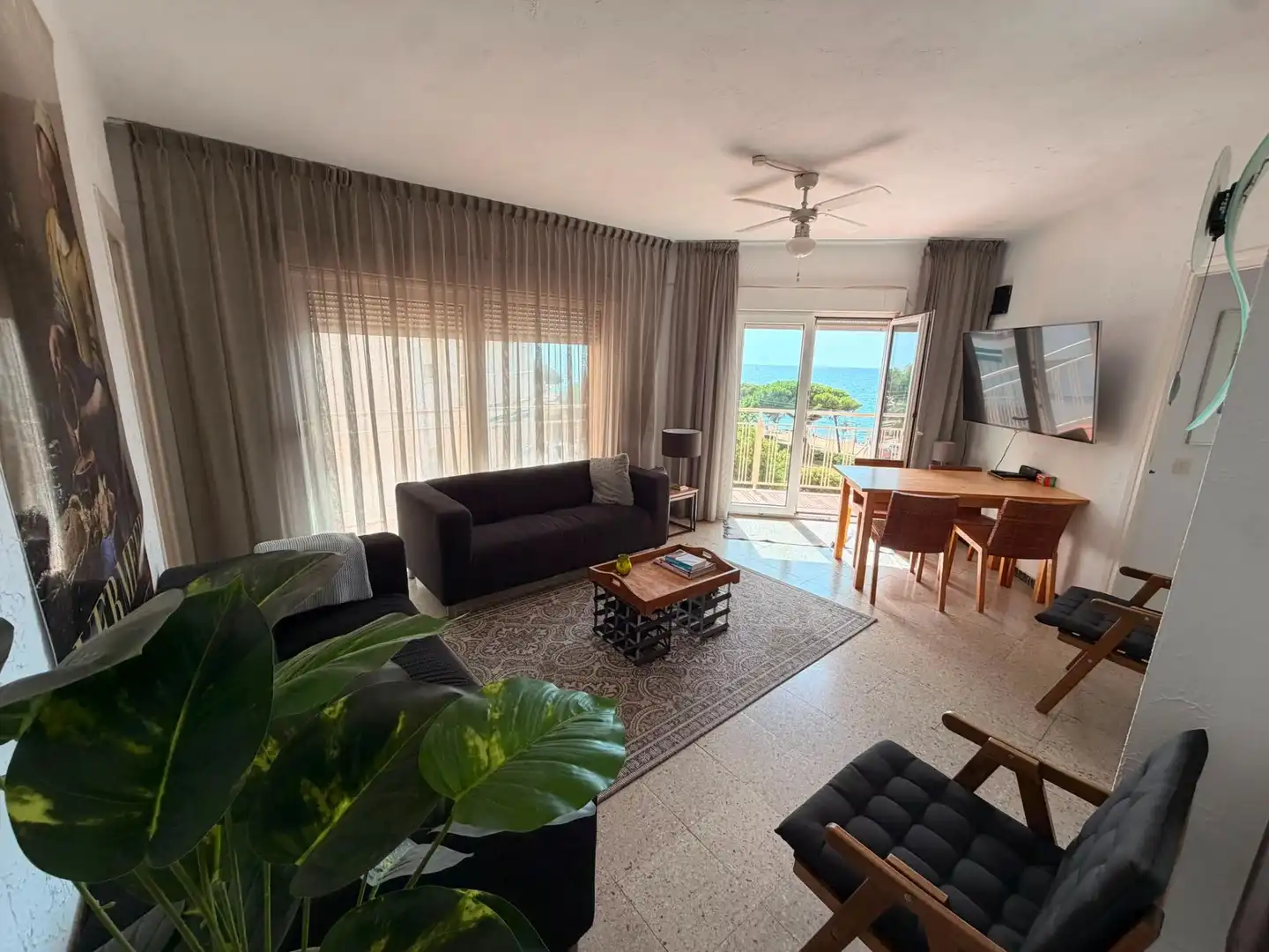 Sala de estar de Piso en venta en Pineda de Mar con Balcón