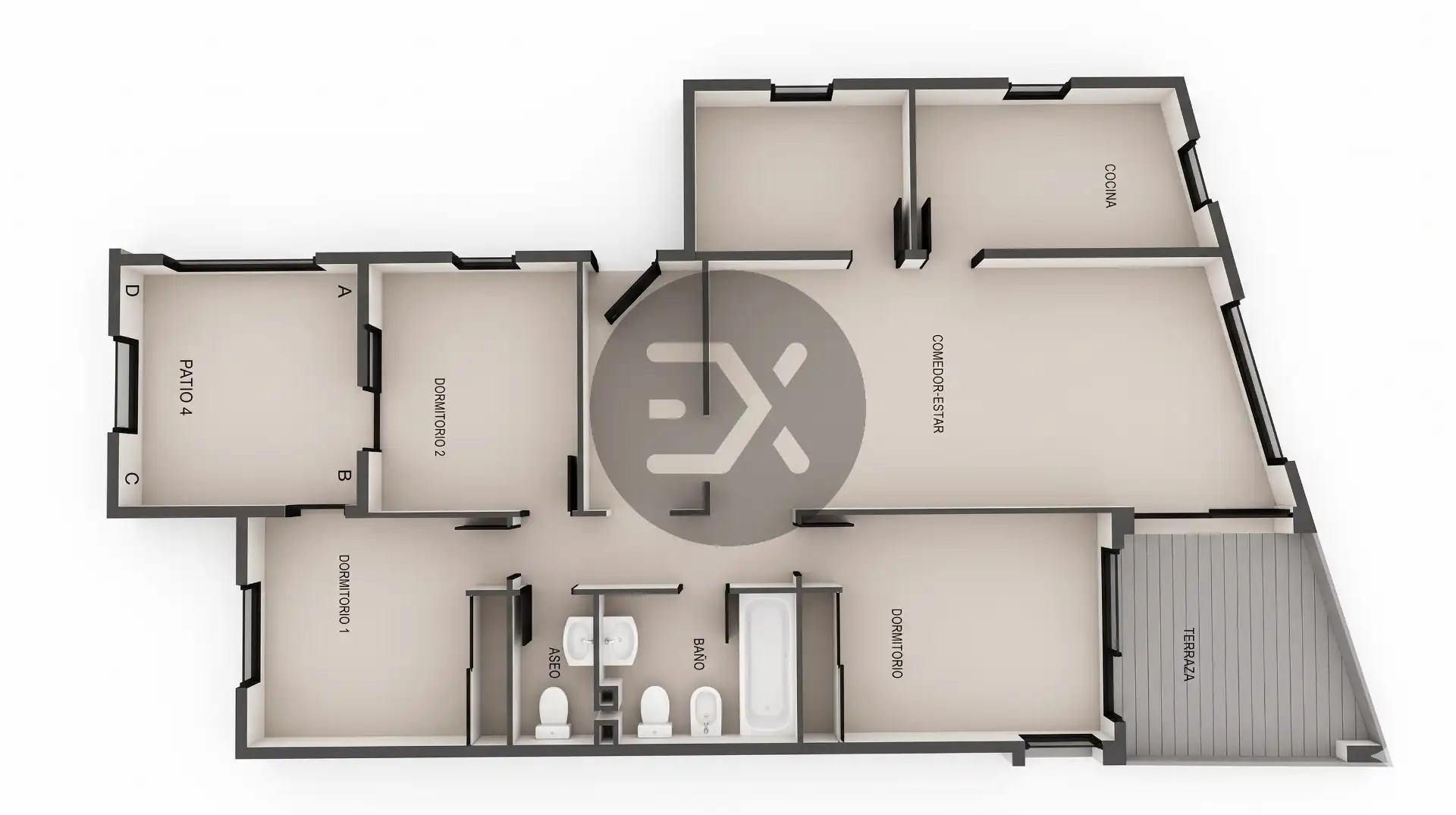 Wohnung zum Verkauf in Castelldefels mit Parkett, Ofen und Balkon