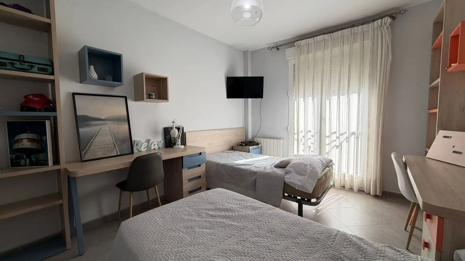 Schlafzimmer von Einfamilien-Reihenhaus zum Verkauf in Villanueva de Castellón mit Klimaanlage und Abstellraum